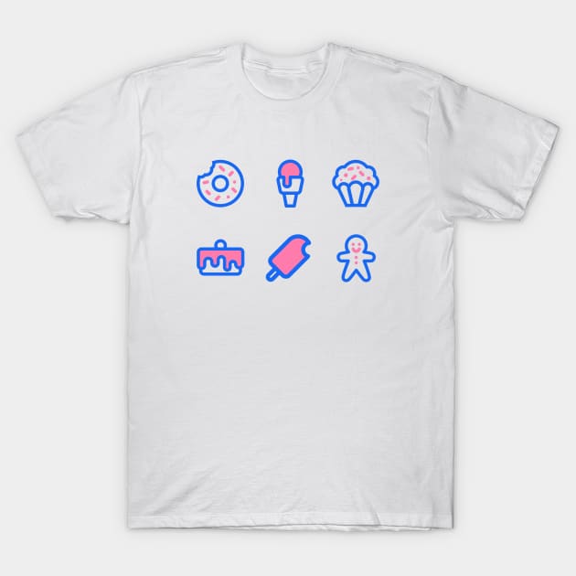 Sweet Icons T-Shirt by foodwear